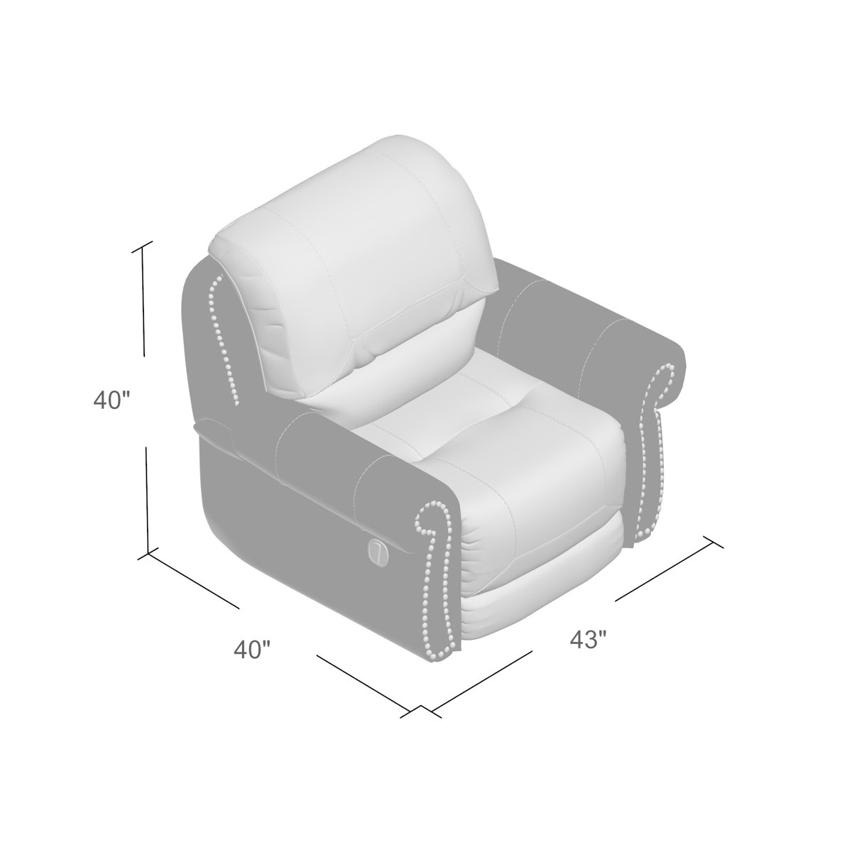 Three Posts™ Mooreland 43'' Wide Manual Rocker Standard Recliner & Reviews Wayfair